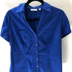 New York & Company Short Sleeve Blouse